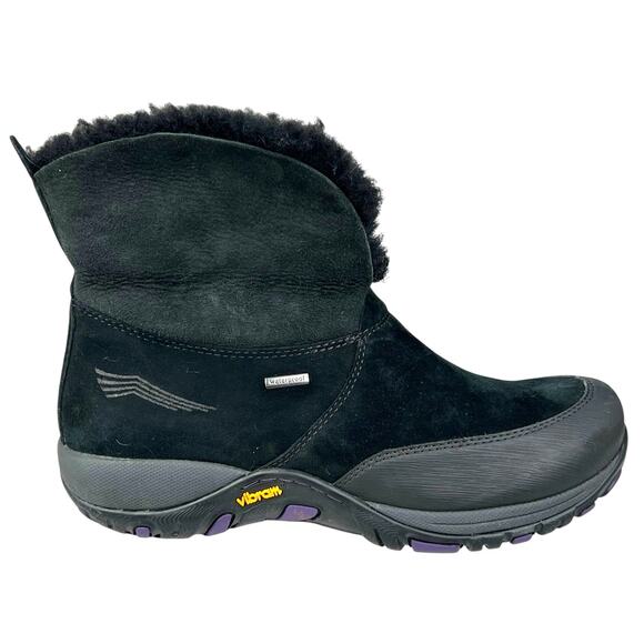 Dansko Women’s Priscilla Black Suede Cuffed Winter Boot Size 37 US 6.5/7 - Picture 1 of 13